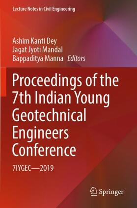 Dey / Manna / Mandal | Proceedings of the 7th Indian Young Geotechnical Engineers Conference | Buch | 978-981-1664-58-8 | sack.de