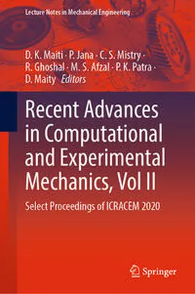 Maiti / Jana / Mistry | Recent Advances in Computational and Experimental Mechanics, Vol II | E-Book | www.sack.de