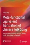 Yang |  Meta-functional Equivalent Translation of Chinese Folk Song | Buch |  Sack Fachmedien
