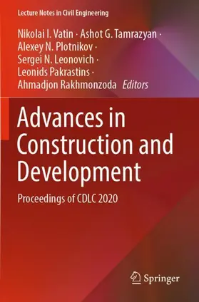 Vatin / Tamrazyan / Rakhmonzoda |  Advances in Construction and Development | Buch |  Sack Fachmedien