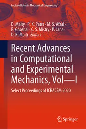 Maity / Patra / Afzal | Recent Advances in Computational and Experimental Mechanics, Vol—I | E-Book | www.sack.de