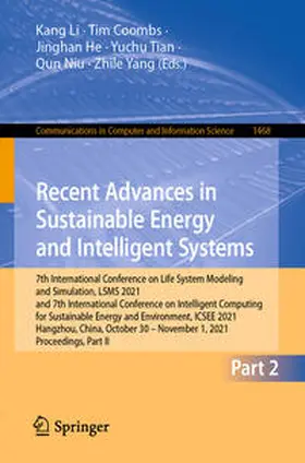 Li / Coombs / He | Recent Advances in Sustainable Energy and Intelligent Systems | E-Book | sack.de