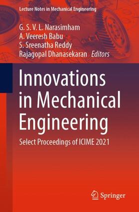 Narasimham / Dhanasekaran / Babu |  Innovations in Mechanical Engineering | Buch |  Sack Fachmedien