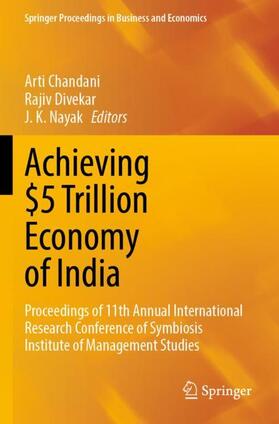 Chandani / Nayak / Divekar |  Achieving $5 Trillion Economy of India | Buch |  Sack Fachmedien