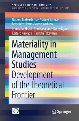 Matsushima / Yatera / Urano | Materiality in Management Studies | Buch | 978-981-16-8641-2 | sack.de