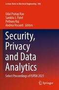 Rao / Visconti / Patel |  Security, Privacy and Data Analytics | Buch |  Sack Fachmedien
