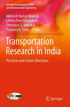 Maurya / Sahu / Vanajakshi |  Transportation Research in India | Buch |  Sack Fachmedien