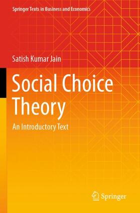 Jain |  Social Choice Theory | Buch |  Sack Fachmedien