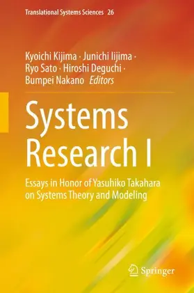 Kijima / Iijima / Nakano |  Systems Research I | Buch |  Sack Fachmedien