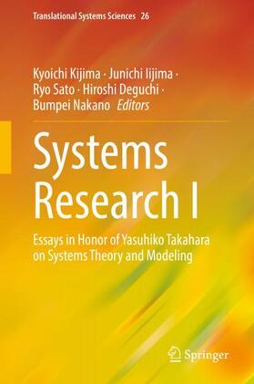 Kijima / Iijima / Nakano | Systems Research I | Buch | 978-981-1699-36-8 | sack.de