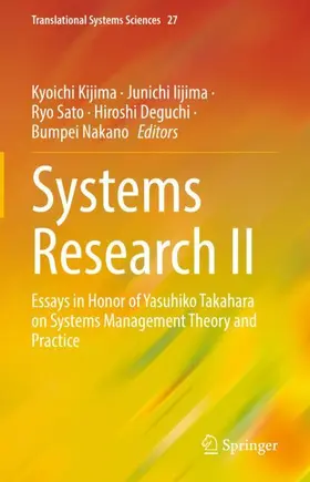 Kijima / Iijima / Nakano |  Systems Research II | Buch |  Sack Fachmedien