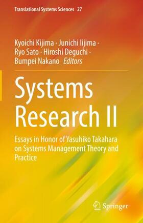 Kijima / Iijima / Nakano | Systems Research II | Buch | 978-981-1699-40-5 | sack.de