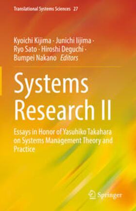 Kijima / Iijima / Sato | Systems Research II | E-Book | sack.de