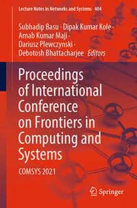 Basu / Kole / Maji |  Proceedings of International Conference on Frontiers in Computing and Systems | eBook | Sack Fachmedien