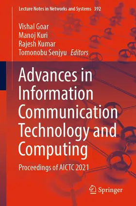 Goar / Kuri / Kumar | Advances in Information Communication Technology and Computing | E-Book | sack.de