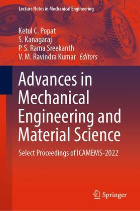 Popat / Kumar / Kanagaraj |  Advances in Mechanical Engineering and Material Science | Buch |  Sack Fachmedien