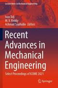 Tolj / Syaifudin / Reddy |  Recent Advances in Mechanical Engineering | Buch |  Sack Fachmedien