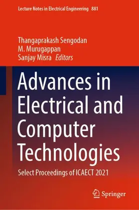 Sengodan / Misra / Murugappan |  Advances in Electrical and Computer Technologies | Buch |  Sack Fachmedien