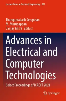 Sengodan / Misra / Murugappan |  Advances in Electrical and Computer Technologies | Buch |  Sack Fachmedien