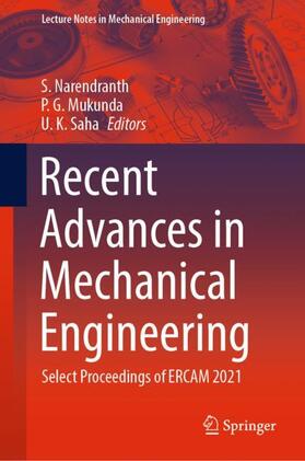 Narendranth / Saha / Mukunda |  Recent Advances in Mechanical Engineering | Buch |  Sack Fachmedien