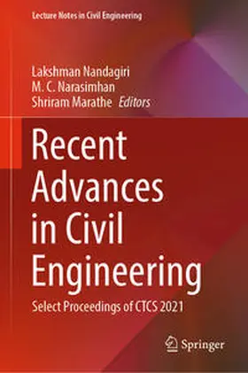 Nandagiri / Narasimhan / Marathe | Recent Advances in Civil Engineering | E-Book | sack.de