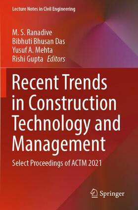Ranadive / Gupta / Das |  Recent Trends in Construction Technology and Management | Buch |  Sack Fachmedien