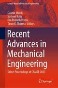 Manik / Sharma / Kalia |  Recent Advances in Mechanical Engineering | Buch |  Sack Fachmedien