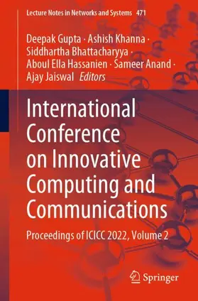 Gupta / Khanna / Jaiswal |  International Conference on Innovative Computing and Communications | Buch |  Sack Fachmedien