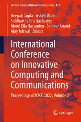 Gupta / Khanna / Bhattacharyya | International Conference on Innovative Computing and Communications | E-Book | sack.de