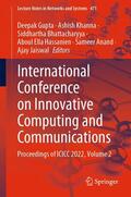 Gupta / Khanna / Bhattacharyya |  International Conference on Innovative Computing and Communications | eBook | Sack Fachmedien