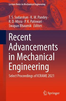 Sudarshan / Pandey / Bhaumik |  Recent Advancements in Mechanical Engineering | Buch |  Sack Fachmedien
