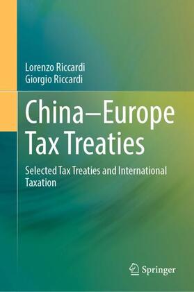 Riccardi | China¿Europe Tax Treaties | Buch | 978-981-1935-62-6 | sack.de