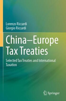 Riccardi | China¿Europe Tax Treaties | Buch | 978-981-1935-65-7 | sack.de