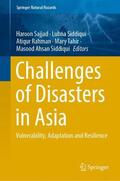 Sajjad / Siddiqui / Rahman |  Challenges of Disasters in Asia | Buch |  Sack Fachmedien