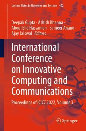Gupta / Khanna / Jaiswal |  International Conference on Innovative Computing and Communications | Buch |  Sack Fachmedien