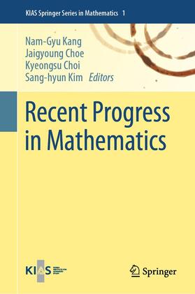 Kang / Choe / Choi |  Recent Progress in Mathematics | eBook | Sack Fachmedien