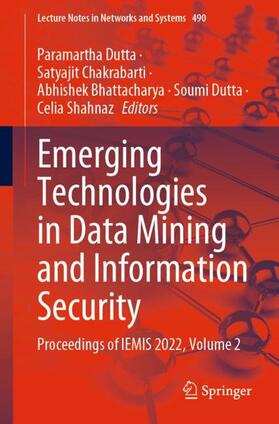Dutta / Chakrabarti / Shahnaz |  Emerging Technologies in Data Mining and Information Security | Buch |  Sack Fachmedien