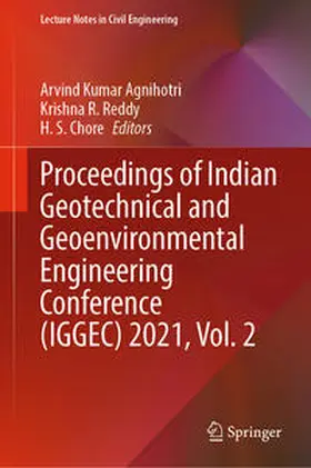 Agnihotri / Reddy / Chore | Proceedings of Indian Geotechnical and Geoenvironmental Engineering Conference (IGGEC) 2021, Vol. 2 | E-Book | sack.de