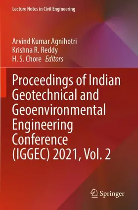 Agnihotri / Chore / Reddy | Proceedings of Indian Geotechnical and Geoenvironmental Engineering Conference (IGGEC) 2021, Vol. 2 | Buch | 978-981-1947-33-9 | sack.de