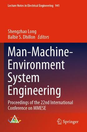 Dhillon / Long | Man-Machine-Environment System Engineering | Buch | 978-981-1947-88-9 | sack.de