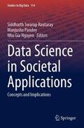 Rautaray / Nguyen / Pandey |  Data Science in Societal Applications | Buch |  Sack Fachmedien