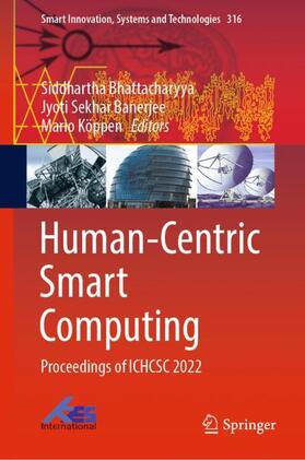 Bhattacharyya / Köppen / Banerjee | Human-Centric Smart Computing | Buch | 978-981-1954-02-3 | sack.de