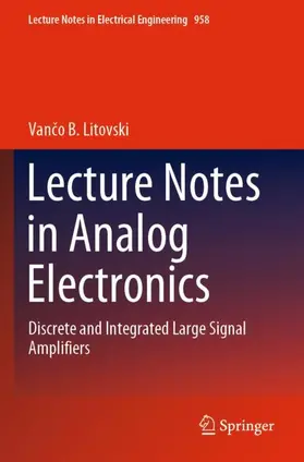 Litovski |  Lecture Notes in Analog Electronics | Buch |  Sack Fachmedien