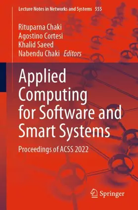 Chaki / Cortesi / Saeed |  Applied Computing for Software and Smart Systems | Buch |  Sack Fachmedien