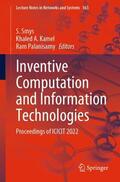 Smys / Palanisamy / Kamel |  Inventive Computation and Information Technologies | Buch |  Sack Fachmedien