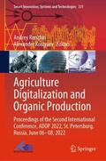 Kostyaev / Ronzhin |  Agriculture Digitalization and Organic Production | Buch |  Sack Fachmedien