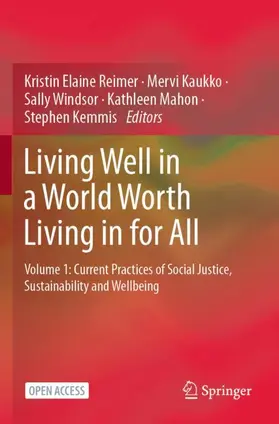 Reimer / Kaukko / Windsor |  Living Well in a World Worth Living in for All | Buch |  Sack Fachmedien