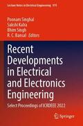 Singhal / Bansal / Kalra |  Recent Developments in Electrical and Electronics Engineering | Buch |  Sack Fachmedien