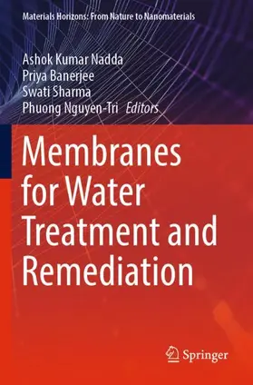Nadda / Banerjee / Sharma |  Membranes for Water Treatment and Remediation | Buch |  Sack Fachmedien