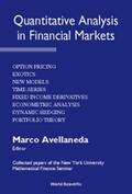 Avellaneda |  QUANTITATIVE ANALYSIS IN FINANC..(VOL.1) | eBook | Sack Fachmedien